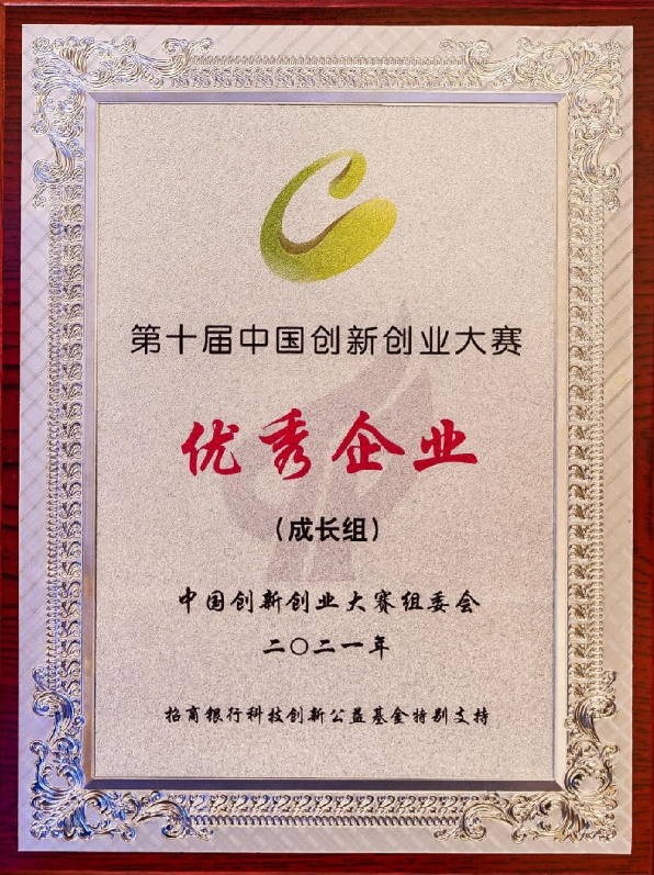 Excellent Enterprise of the 10th China Innovation and Entrepreneurship Competition
